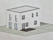 Modernes Einfamilienhaus mit Garten