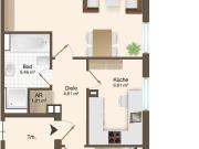 Modernes Wohnen nach Sanierung: Helle 2,5 Zimmer Wohnung...