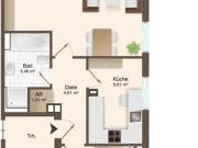 Modernes Wohnen nach Sanierung: Helle 2,5 Zimmer Wohnung...