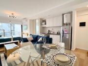 Monoambiente amoblado Alquiler Villa Crespo balcón