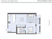 Monoambiente con Balcón en Construcción en Venta en...