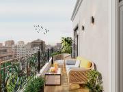 Monoambiente con balcon terraza en Venta en construccion