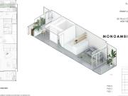 Monoambiente con cocina separada