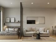 Monoambiente divisible con balcón al frente, norte