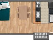 MONOAMBIENTE VENTA LA PLATA AL FRENTE CON BALCON