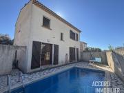 Montady ! Villa T5 de 120 m2 sur 318m2 de terrain avec pisci
