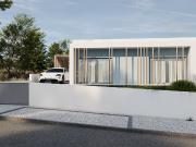 Moradia geminada em construção, com piscina e jardim na...