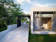 Moradia geminada em construo, com piscina e jardim na...