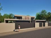 Moradia geminada T4, de arquitetura contemporânea