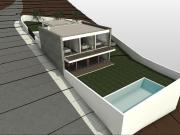 Moradia moderna em projeto inserida numa urbanizao com...