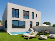 Moradia T3 com jardim, piscina e garagem em Bicesse