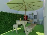 N Casa Duplex de 2 Quartos com Design Moderno e Quintal Qb