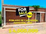 Campestre en venta en Navojoa, en la Comisaría Rosales Campestre en venta en Navojoa, en la Comisaría Rosales