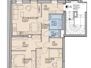 Neubau 3 Zimmer Wohnung mit Loggia und Aufzug