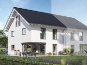 Neubau DHH mit Südgarten auf hübschem Eckgrundstück