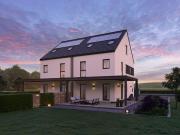 Neubau. Moderne Doppelhaushälfte mit Traumgrundstück