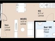 Neubauwohnung mit 2 Zimmern im 2. Stock