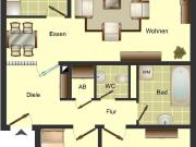 Neues Badezimmer und WC Geräumige 3 Zimmer Wohnung in...