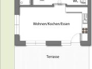 Neuwertige Gartenwohnung mit Sonnenterrasse