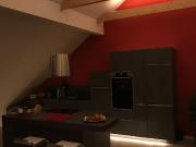 New attic with loft character and roof terrace in...