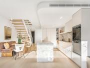 New designer tri level home of magnificent form, Rear...