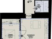 NEW!Traumhafte 2 Zimmer Wohnung mit viel Tageslicht