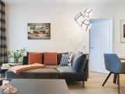 Newly furnished flat with terrace and underground car...