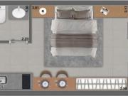 NIK ESTILO, Apartamento com 25 m² e 1 quarto à venda,...