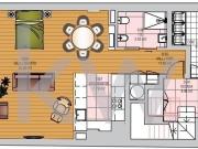 Novo T0 com área externa 31m2 69m² Misericórdia