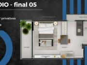 Now Residence Studio 34m² Open Space c/sacada no São...