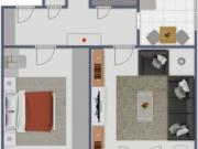 OBERTES GESCHOSS mit AUSBLICK: 2 Zimmerwohnung in...