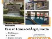 oferta única,casa en lomas del ángel, puebla