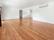 Off street parking and fenced rear yard