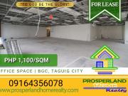 OFFICE SPACE FOR LEASE AT BGC, TAGUIG CITY