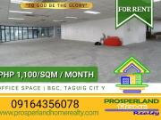 OFFICE SPACE FOR LEASE – BGC TAGUIG