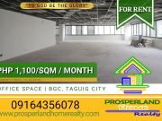 OFFICE SPACE FOR LEASE – BGC, TAGUIG CITY