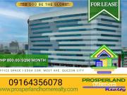 OFFICE SPACE FOR LEASE EDSA CORNER WEST AVENUE, QUEZON CITY