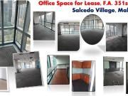 Office Space for Lease F.A. 351sq.m RFO, Salcedo...