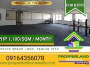 OFFICE SPACE FOR LEASE IN BONIFACIO GLOBAL CITY, TAGUIG