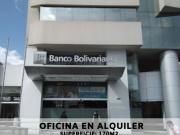 OFICINA EN ALQUILER 170 M2 QUITO EDF. BANCO BOLIVARIANO
