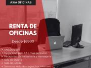 Oficinas amuebladas disponibles desde $3500
