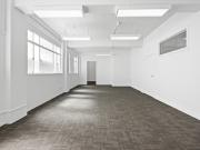 Open plan office with elevator access