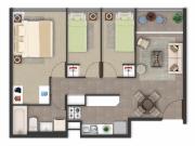 Oportunidad en venta dptos 3d + 1b, Quinta Normal, Bono Pie