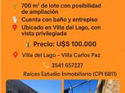 Oportunidad vendo galpon con baño y gran lote con vista