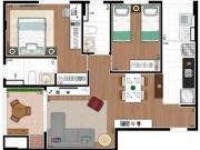 Ótimo! 2 Quartos,1 Suíte, Sacada...