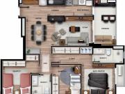 Ótimo 3 Quartos, Cabral, 1 Suíte, 2 Vgs, Sacada...