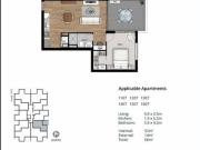 Oversized one bedroom apartment