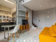 Paraíso lindo loft mobiliado 42m² 01 suíte, 02 banheiros...