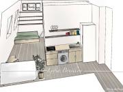 PARIS 17ème PORTE MAILLOT 2 pièces 29m2 dernier étage