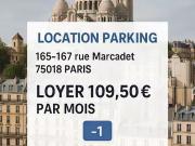 Paris 18ème 75018 Location parking